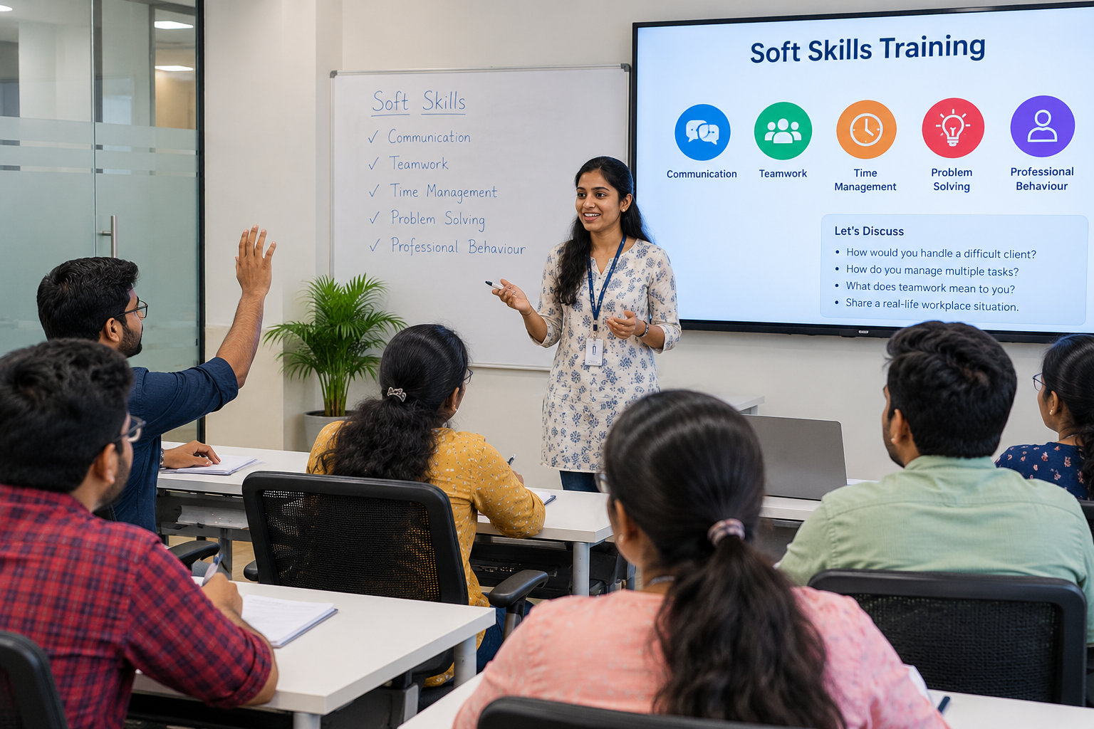 Soft skills training session at Scoop Labs