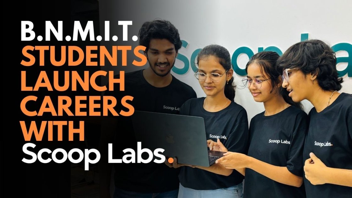 BNMIT students launch careers with Scoop labs