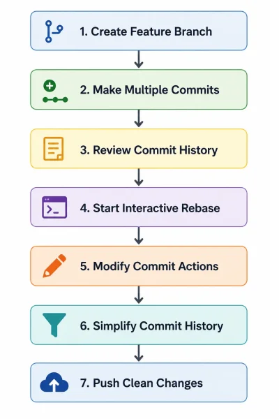 Git Interactive rebase Workflow
